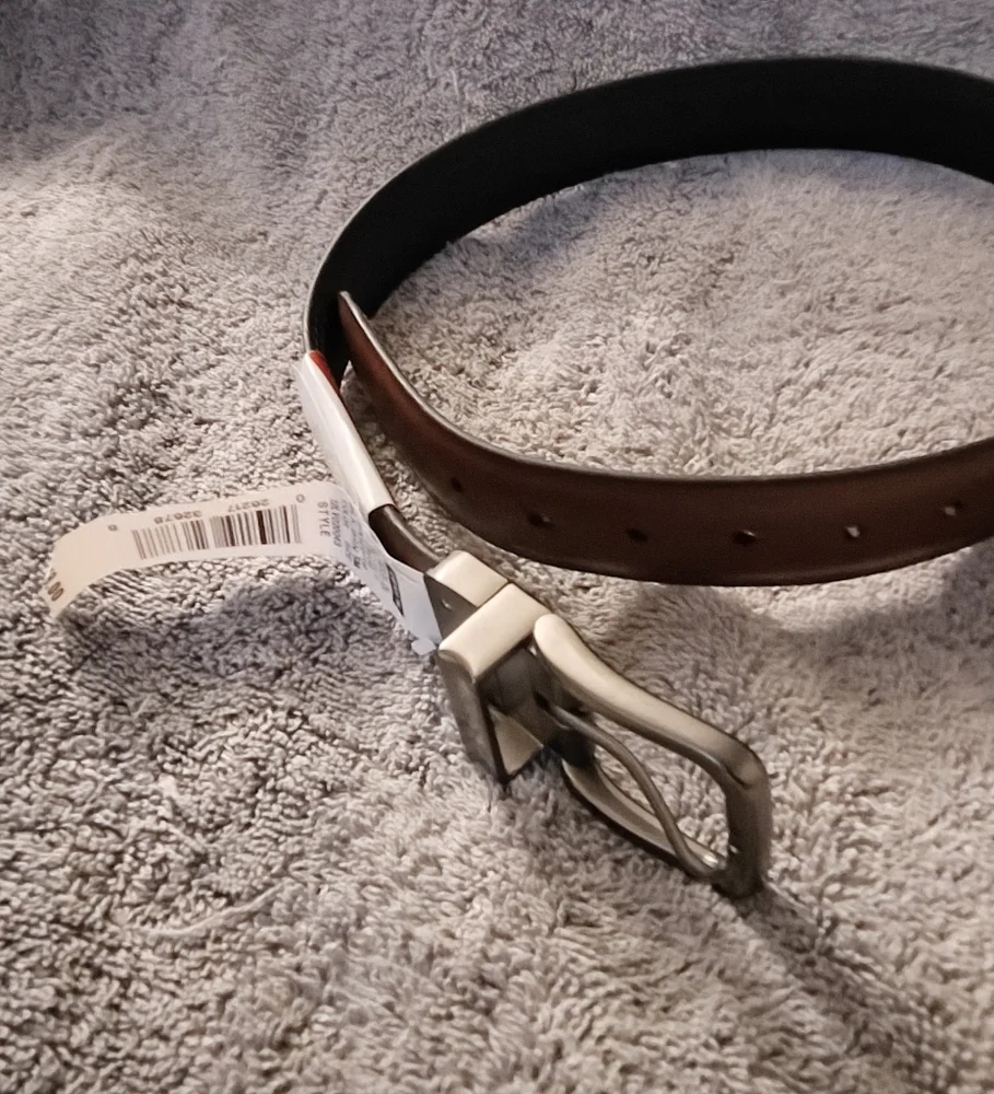Levi's Boys Reversible Stretch Belt Black Brown Youth Small 22-24